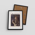Plakat w ramie 30x40 - Reprodukcja A.Mucha - Mucha, plakat z reprodukcją - rama czarna