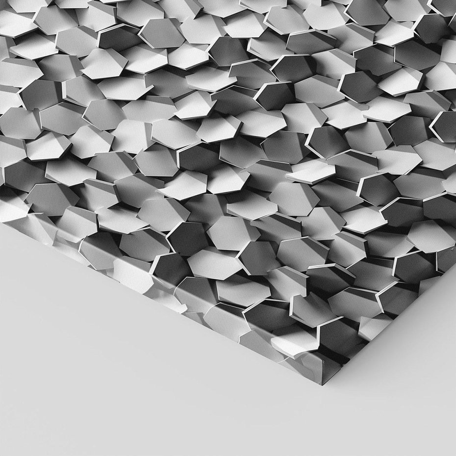 Obraz na płótnie 50x50 - Odkryj głębię sztuki - graficzne, 3D