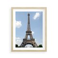 Plakat w ramie 40x50 - Paryż z wieżą Eiffla - Eiffla, Paryż - rama drewno