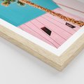 Plakat w ramie 50x70 - Palma w Miami - palma, miami - rama drewno