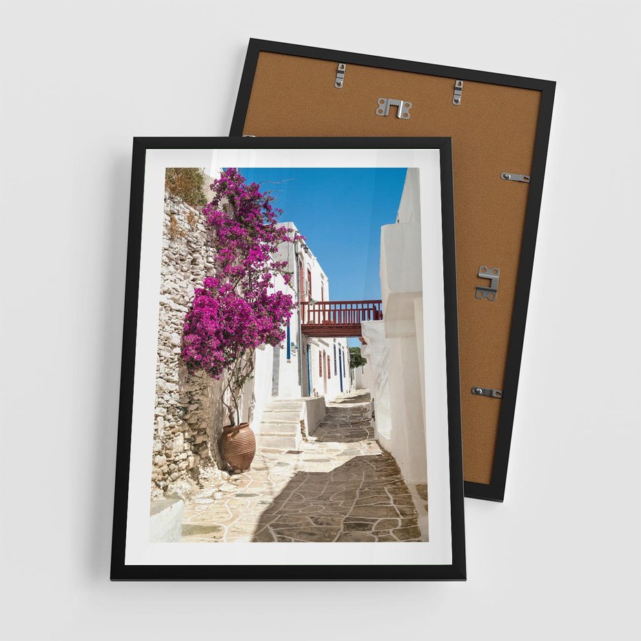 Plakat w ramie 50x70 - Kwiaty Chorwacji - kwiaty, Chorwacja - rama czarna