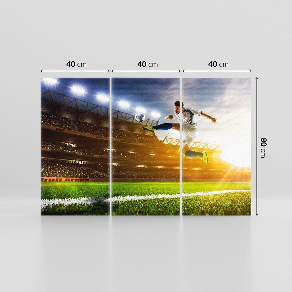 Obraz na płótnie 120x80 - Gol! Magia piłki nożnej - gol, piłka