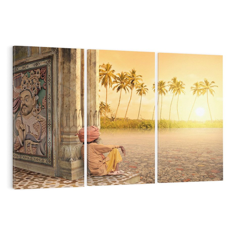 Obraz na płótnie 120x80 - Duch Indyjskiej Yogi - Indie, Azja