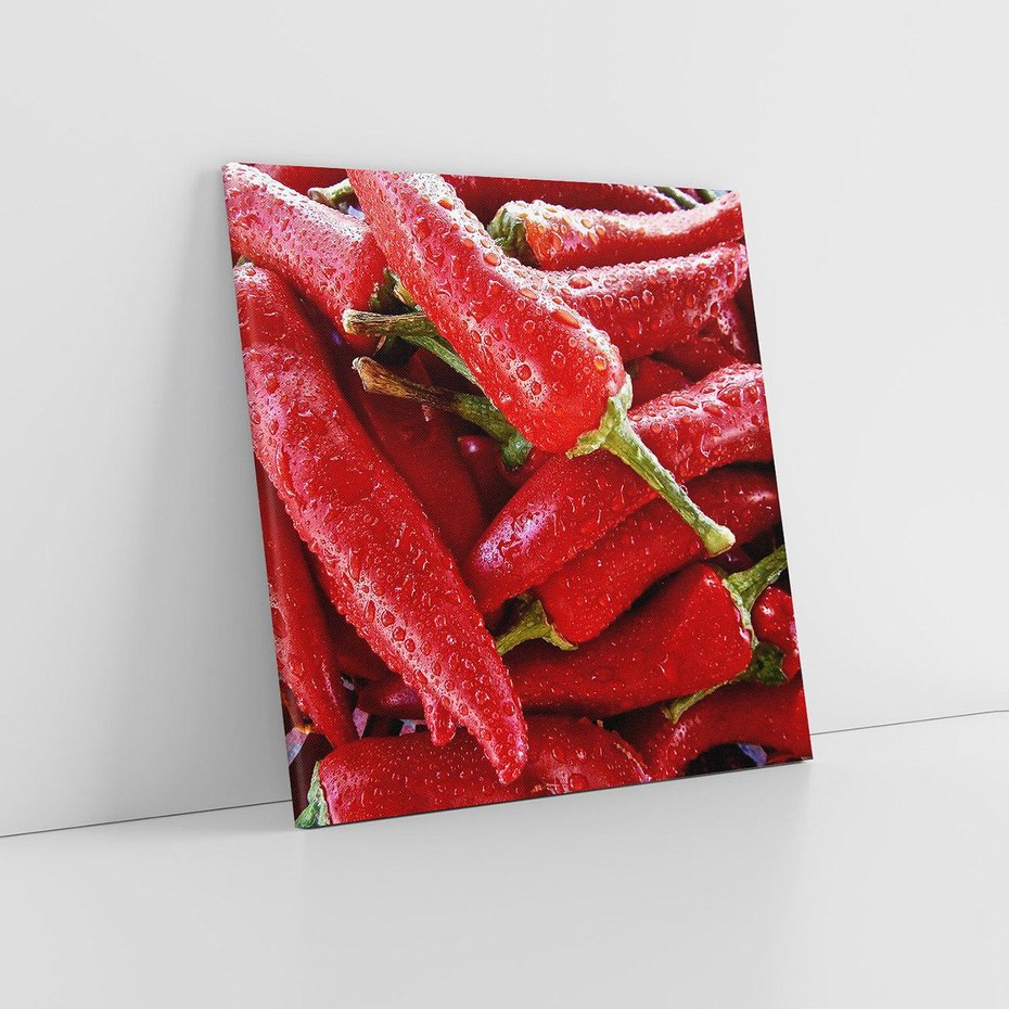 Obraz na płótnie 60x60 - Czerwone Papryczki - czerwone, papryczki