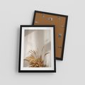 Plakat w ramie 30x40 - mpresyjne układy traw - boho, trawy - rama czarna