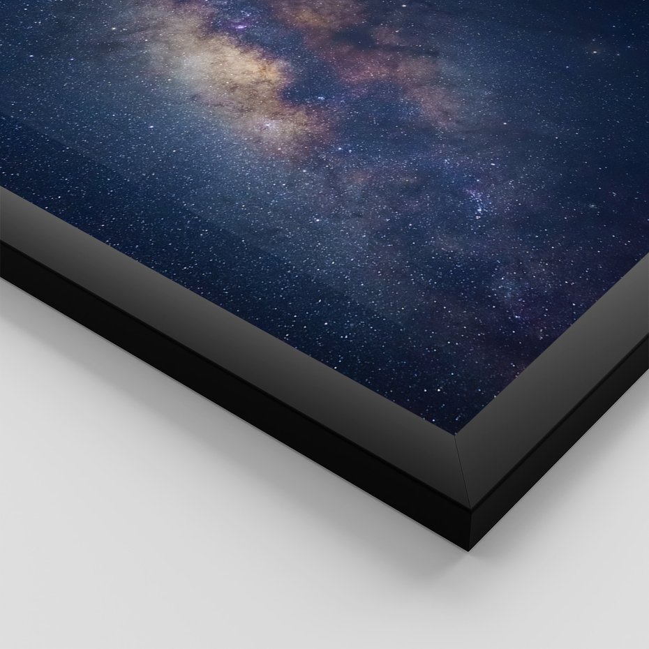 Zestaw obrazy w ramie 30x40 galeria - Droga, mleczna, gwiazdy - rama czarna