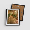 Plakat w ramie 40x50 - Perspektywa Uliczki Miejskiej - uliczka, perspektywa - rama czarna