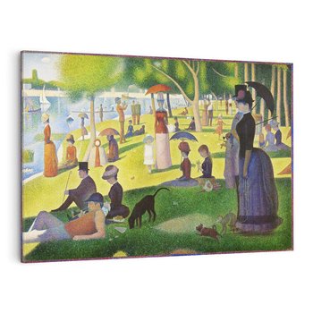 Obraz na płótnie 100x70 - "Niedziela na La Grande Jatte" (1884) Georges Seurat - Reprodukcja - reprodukcja, obraz na płótnie