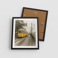 Plakat w ramie 40x50 - Tramwaj w Lizbonie - Lizbona, tramwaj - rama czarna