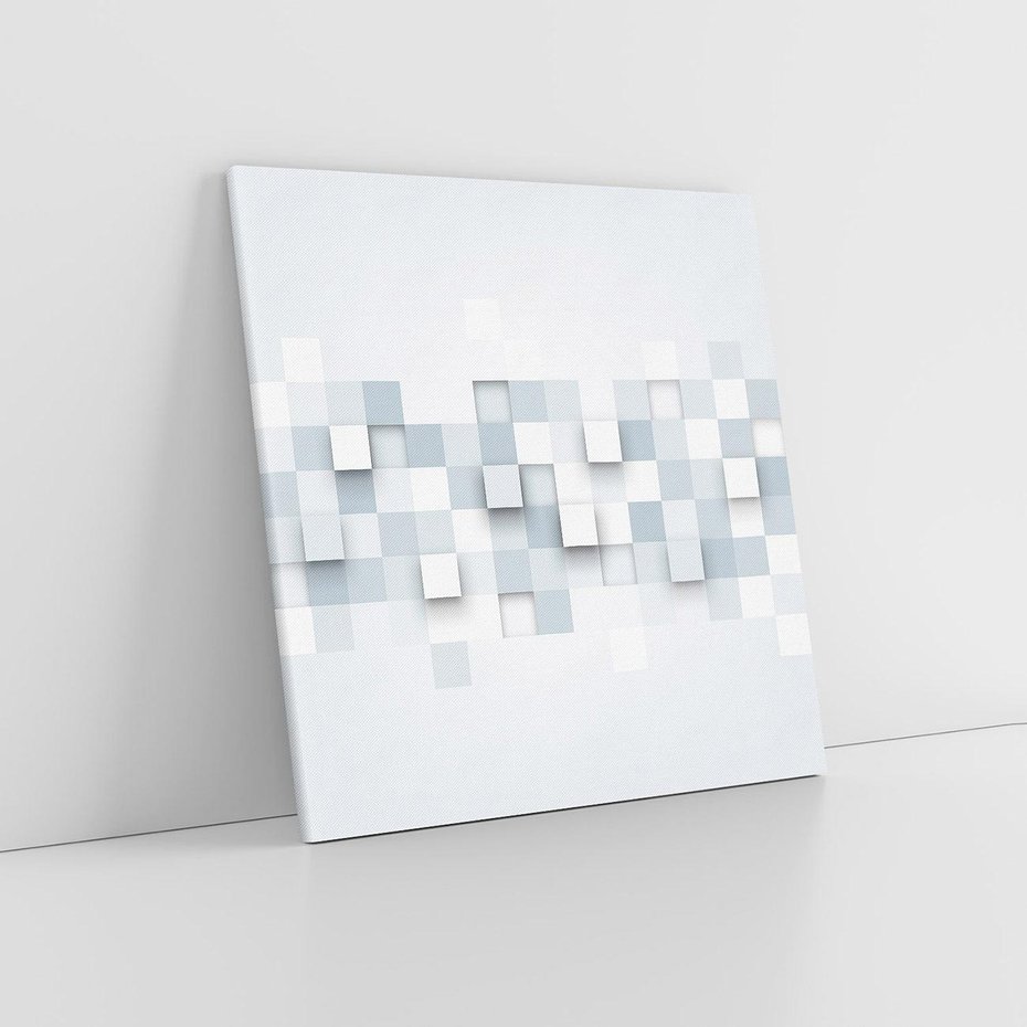 Obraz na płótnie 60x60 - Trójwymiarowe formy geometryczne - geometria, 3D