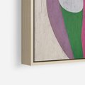 Obraz w ramie 50x50 - Wibracje Kolorów Marzeń - abstrakcyjne dziwne kształty, olejny obraz - rama drewno