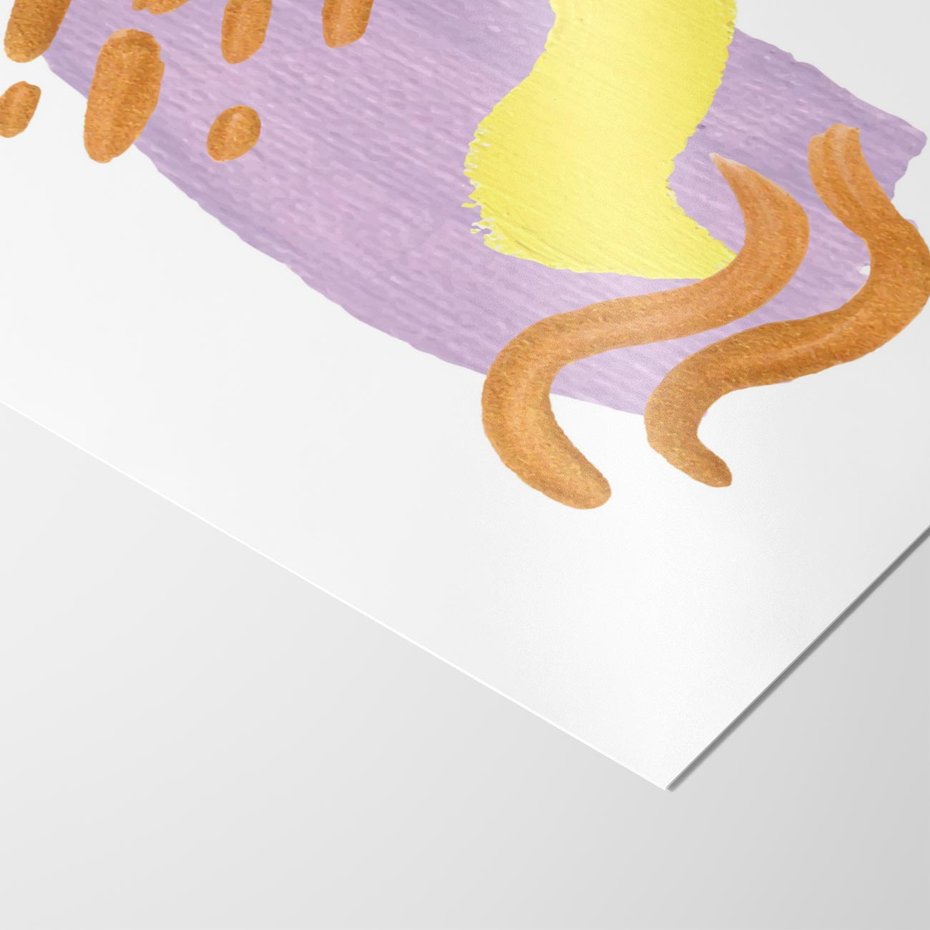 Plakat bez ramy 21x30 - Kolorowe Pastelowe Spektrum - akwarela, minimalizm