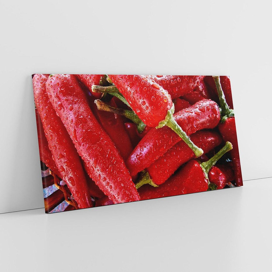 Obraz na płótnie 120x60 - Czerwone Papryczki - czerwone, papryczki