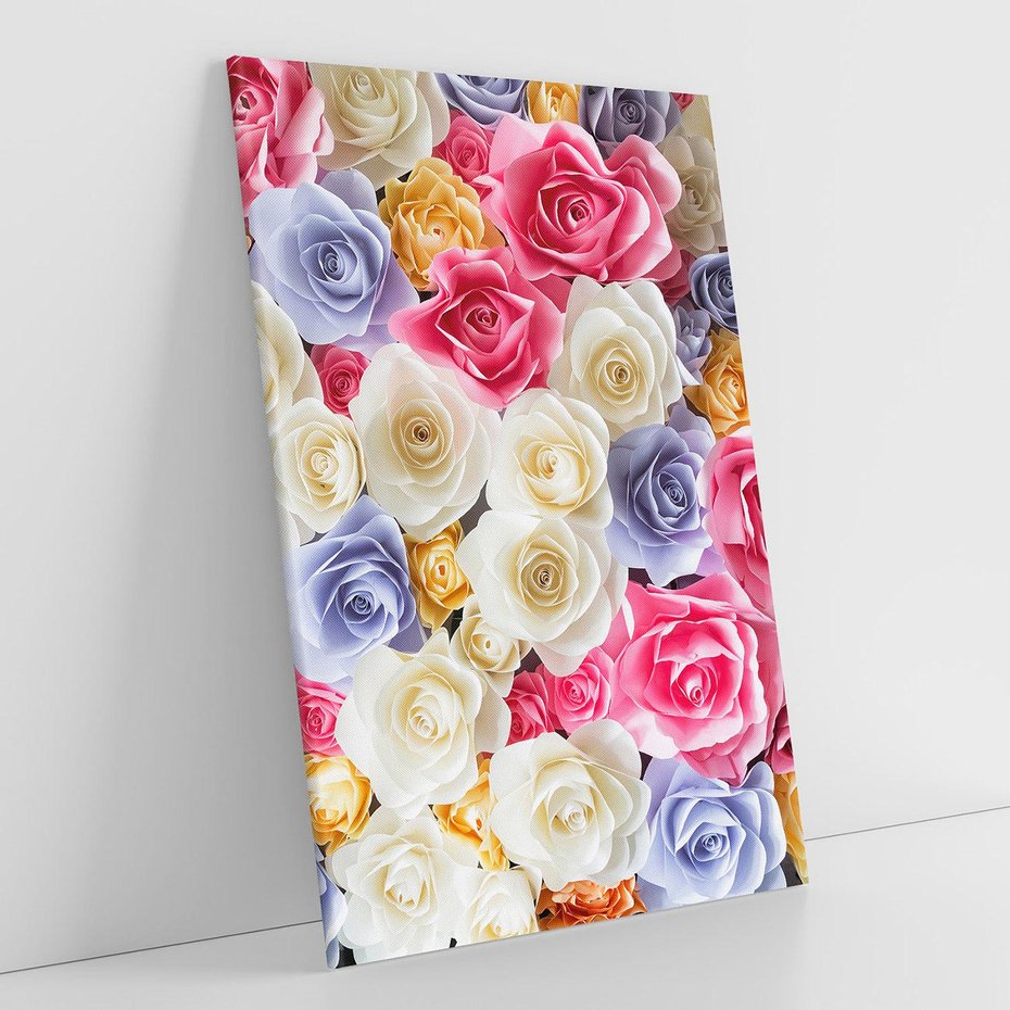 Obraz na płótnie 70x100 - Elegancja w kwiatach - kwiaty, róże