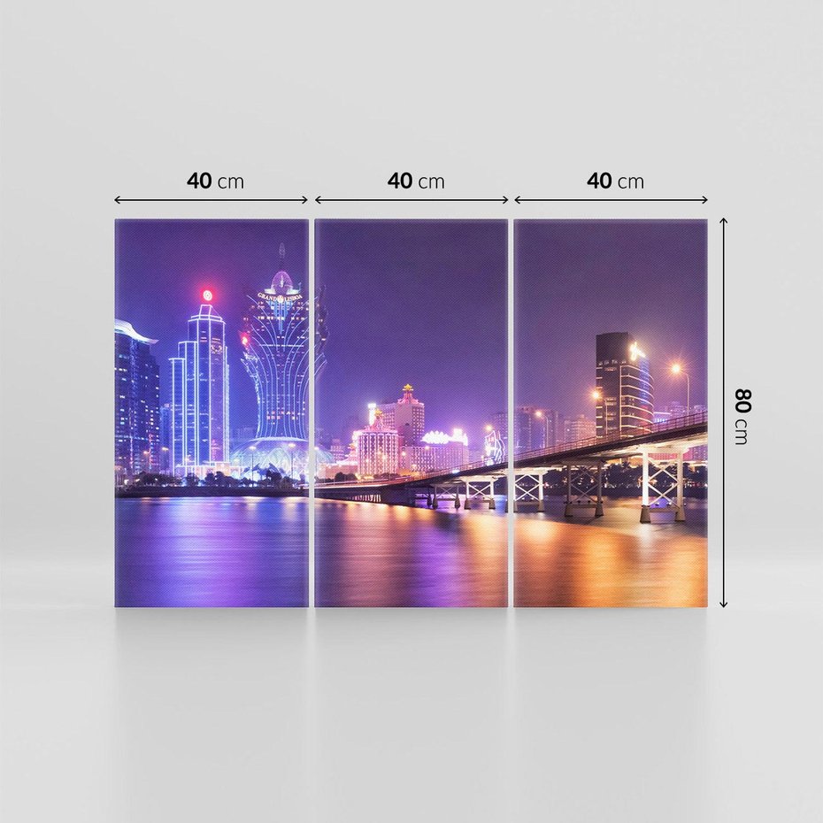 Obraz na płótnie 120x80 - Macau: Spotkanie dwóch światów - Macau, Hong