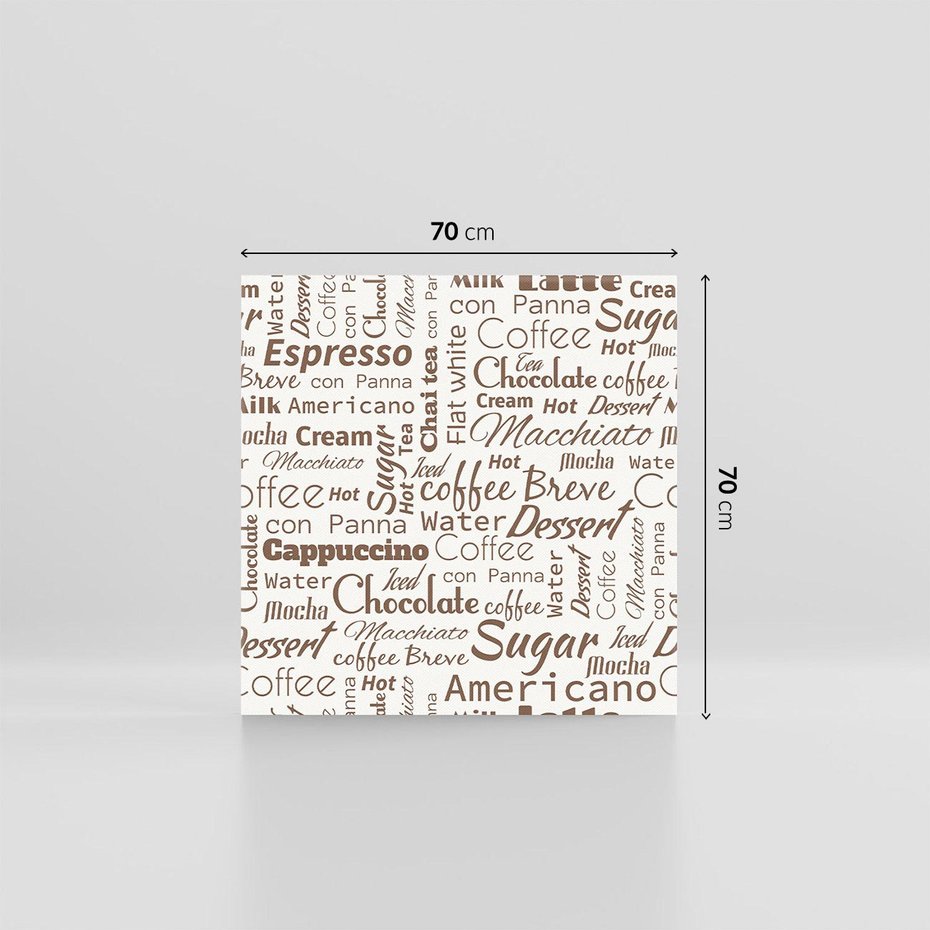 Obraz na płótnie 70x70 - Kawa w Stylu Coffee - kawa, coffee