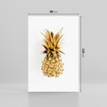 Obraz na płótnie 80x120 - Ekskluzywny Akcent - złoty, ananas