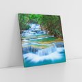 Obraz na płótnie 70x70 - Magia tajlandzkich wodospadów - wodospady, Tajlandia