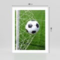Plakat bez ramy 40x50 - Namiętność Piłki i Gola - piłka nożna, gol