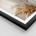 Plakat w ramie 40x50 - mpresyjne układy traw - boho, trawy - rama czarna