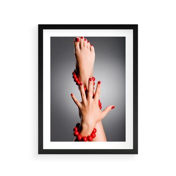 Plakat w ramie 40x50 - Manicure i Pedicure - Piękno Paznokci - manicure, pedicure - rama czarna