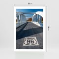 Plakat bez ramy 21x30 - Kansas i Route 66 - Kansas, route 66