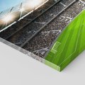 Obraz na płótnie 100x50 - Magia Piłkarskiego Stadionu: Sport i Emocje - stadion, piłka