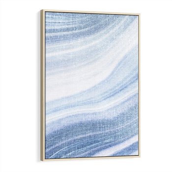 Obraz w ramie 80x120 - Abstrakcyjna akwarela - abstrakcja, akwarela - rama drewno