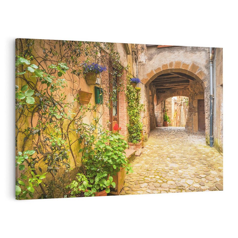 Obraz na płótnie 120x80 - tajemnicze przejście - uliczka, miasto