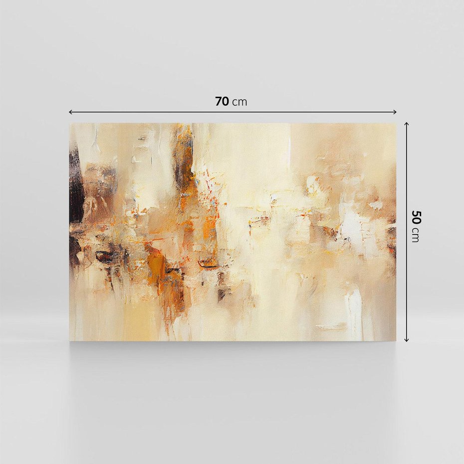 Obraz na płótnie 70x50 - Odbicie utraconych barw - abstrakcja, tekstury farb