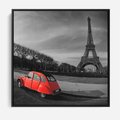 Obraz w ramie 50x50 - Paryż Wieża Eiffla - Paryż, Wieża - rama czarna