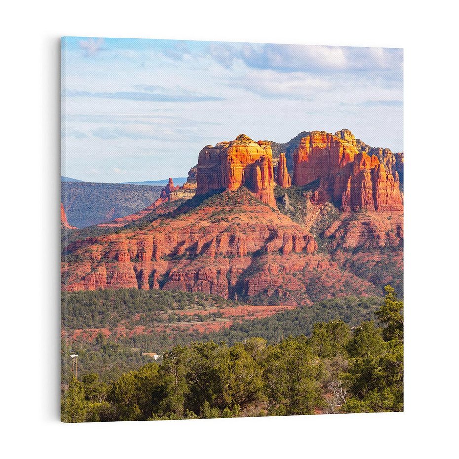 Obraz na płótnie 70x70 - Majestatyczny Wielki Kanion - wielki kanion, perspektywa