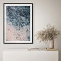 Plakat bez ramy 30x40 - Elegancja i Wyrafinowanie - marmur, złoto