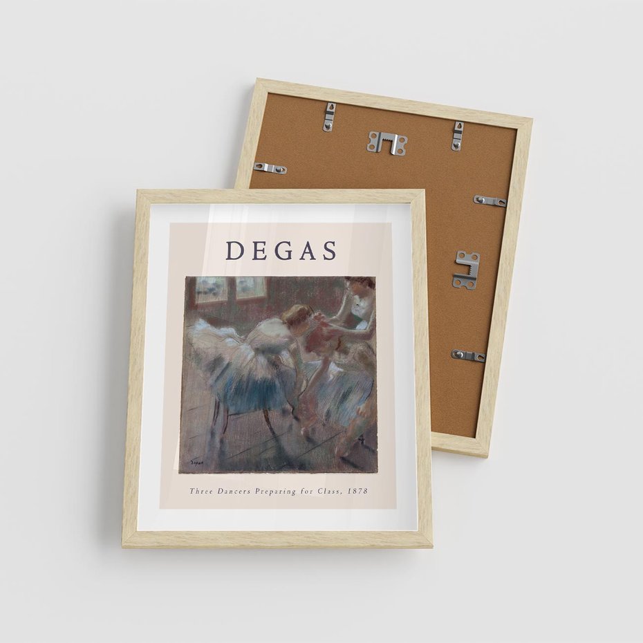 Plakat w ramie 40x50 - Elegancja Baletu na Plakacie - reprodukcja, degas - rama drewno