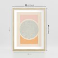 Plakat w ramie 30x40 - Rozbijająca Opowieść - geometryczne kształty, koła - rama drewno