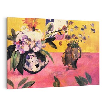 Obraz na płótnie 100x70 - Still Life with Head-Shaped Vase and Japanese Woodcut 1889, Paul Gauguin - Reprodukcja - reprodukcja, obraz na płótnie