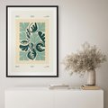 Plakat bez ramy 30x40 - Podróżne Impresje - roślinne motywy, ornamenty