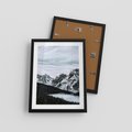 Plakat w ramie 30x40 - Malowniczy Krajobraz ze Śniegiem - góry, śnieg - rama czarna