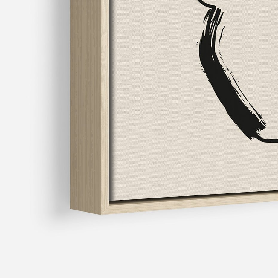 Obraz w ramie 80x120 - Wewnętrzne Opowieści - boho, nowoczesna sztuka - rama drewno