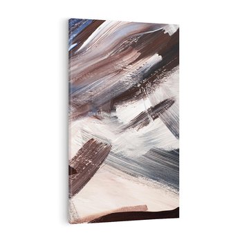 Obraz na płótnie 80x120 - Eksploracja Dramaturgii - abstrakcyjny chaos, chatyczne maźnięcia pędzla