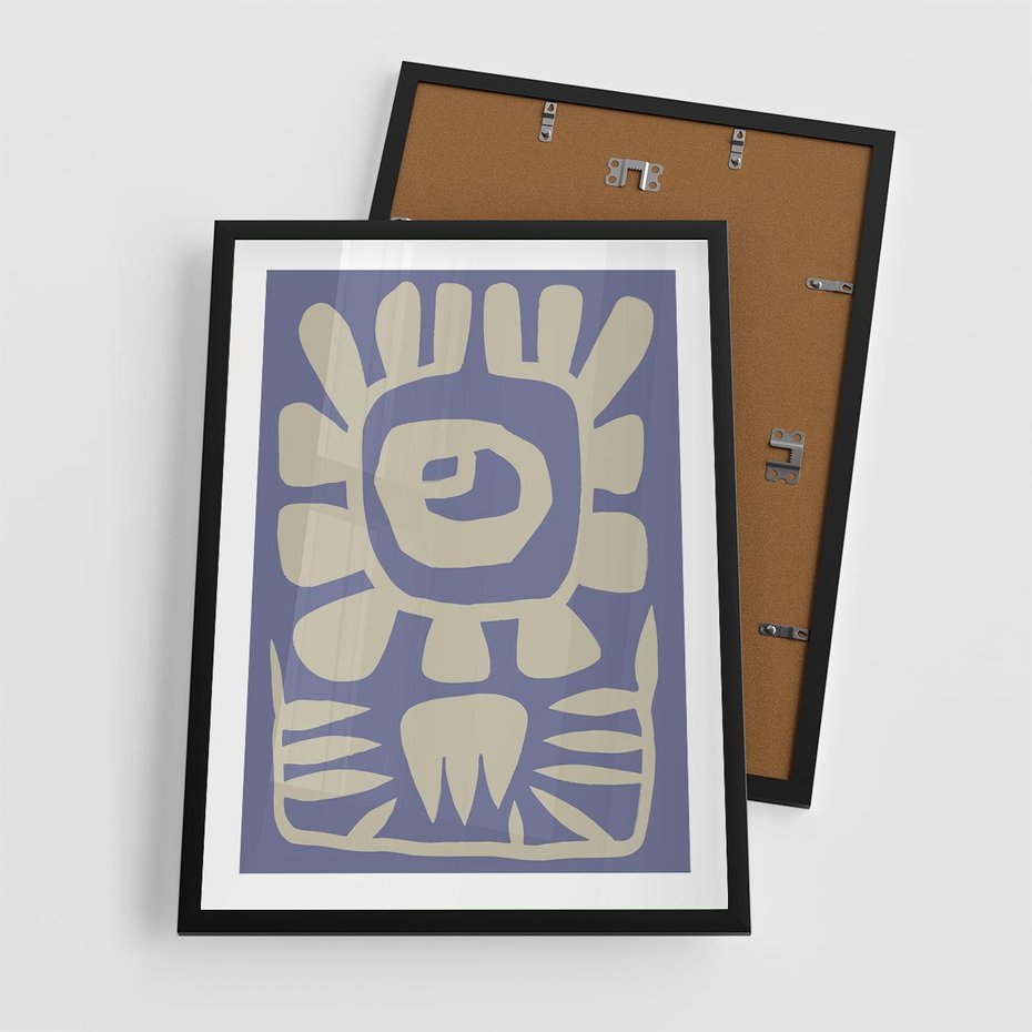 Plakat w ramie 50x70 - Widok Abstrakcyjny - skandynawski styl, plakat - rama czarna