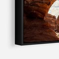 Obraz w ramie 70x50 - Magia pustynnego kanionu - pustynia, kanion - rama czarna