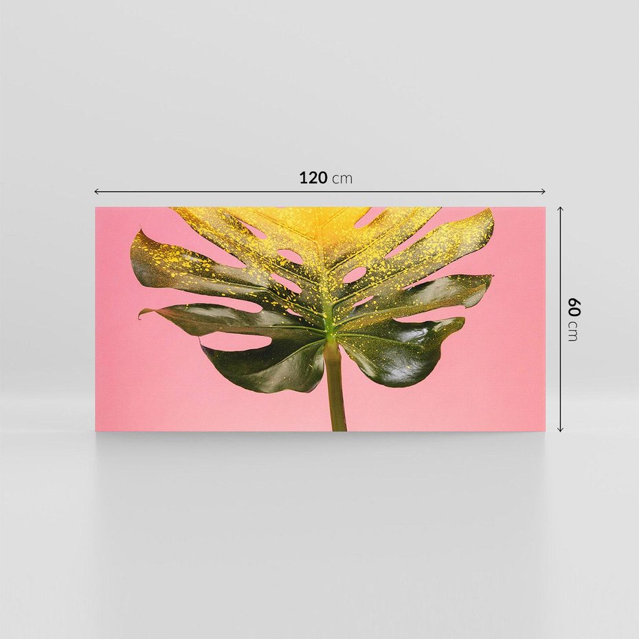 Obraz na płótnie 120x60 - Majestatyczna monstera - monstera, liść