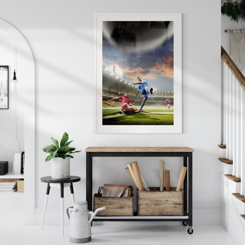 Plakat bez ramy 40x50 - Ekscytacja Sportowego Świata - gol, mecz