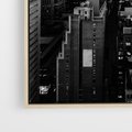 Obraz w ramie 80x120 - Wibracje Miejskiego Życia - miasto, wieżowce - rama drewno