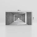 Obraz na płótnie 140x70 - Abstrakcyjna głębia - 3D, tunel