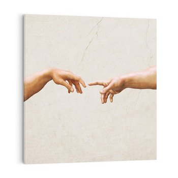 Obraz na płótnie 40x40 - Antyczna Twórczość - inspiracja, Michał Anioł