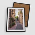 Plakat w ramie 50x70 - Miłość na Romantycznej Uliczce - romantyczna, uliczka - rama czarna
