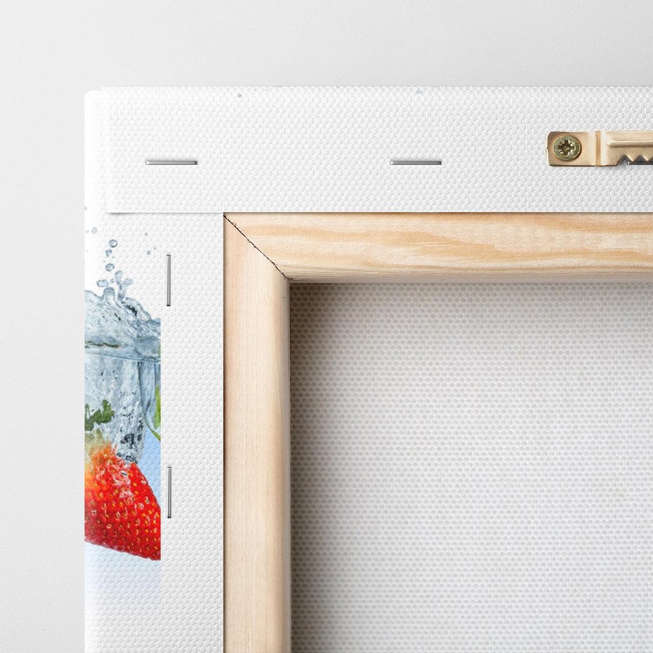 Obraz na płótnie 120x40 - Owoce w tropikalnym klimacie - owoce, woda