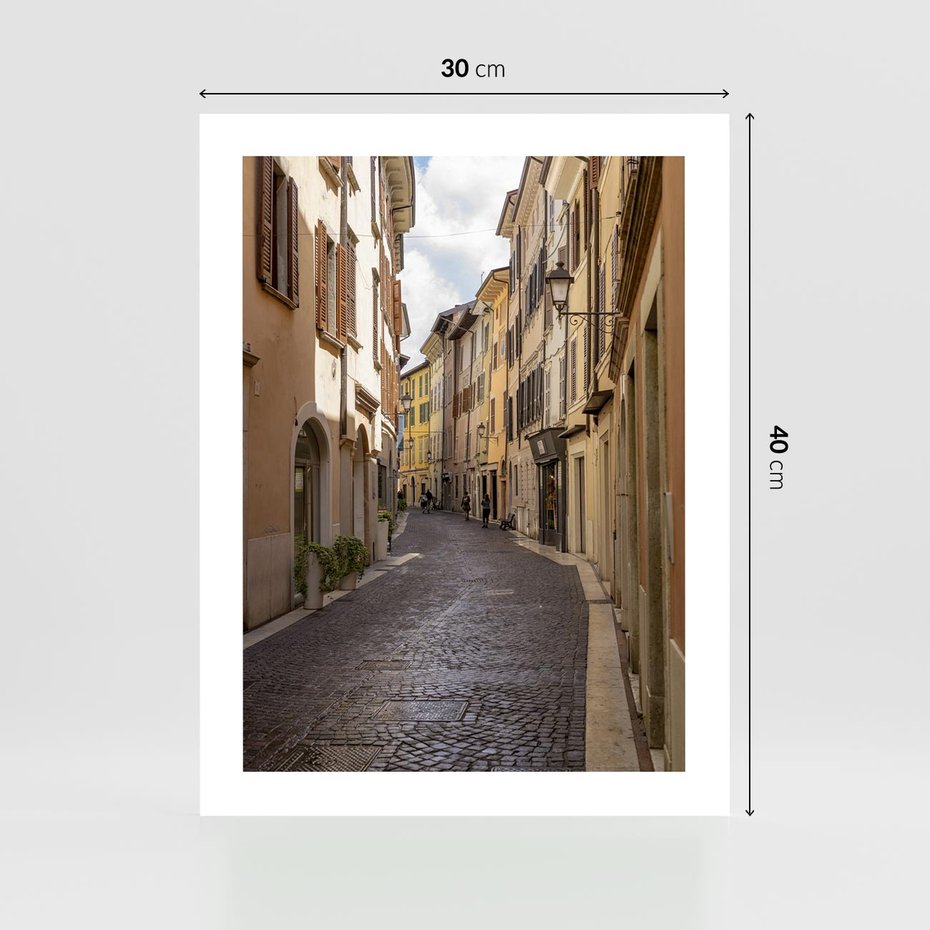 Plakat bez ramy 30x40 - Magiczne widoki - uliczka, perspektywa